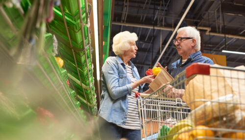 Senior Couple Shopping Together